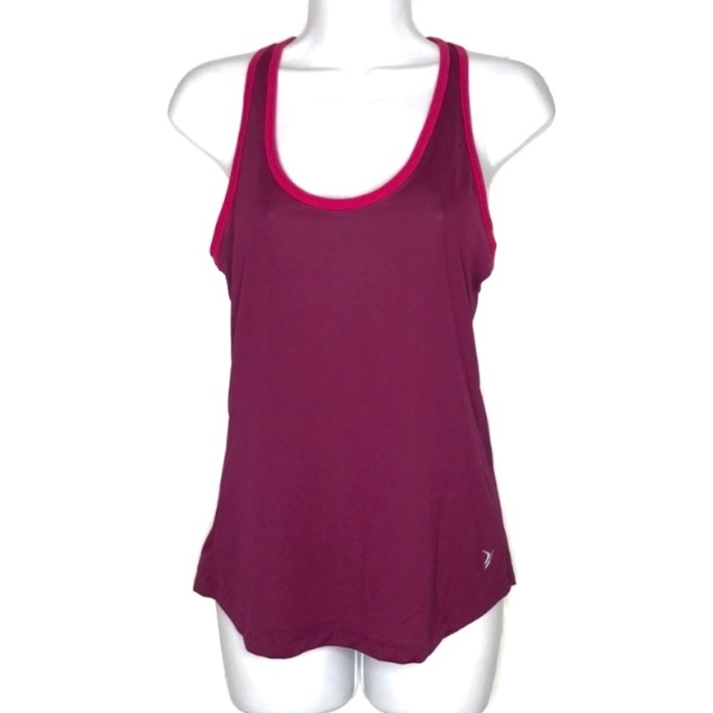 Old Navy Purple Pink Trim Racerback Tank Top XS